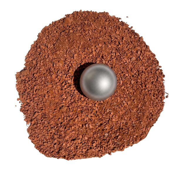 Sable stabilisé rouge 0/6 mm pour boulodrome